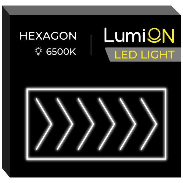 JAKS LumiOn LED mennyezeti lámpa Méretek: 484,5 x 243,5 cm, Modell: LO-7, Alak: nyíl