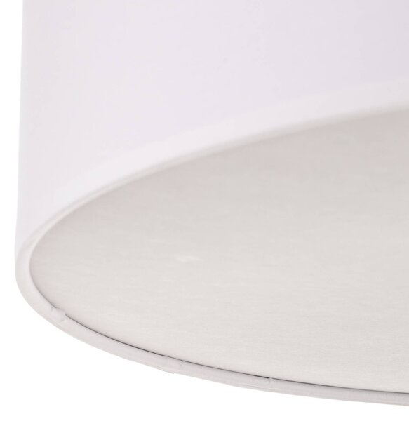 TK Lighting Rondo mennyezeti világítás, fehér, Ø 50 cm, dimmelhető, Fehér / opál, Hálószoba, Textil / szövet / selyem, Modern