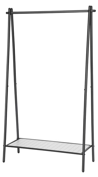 Többcélú gardróbállvány STEEW 92,5x153 cm fekete