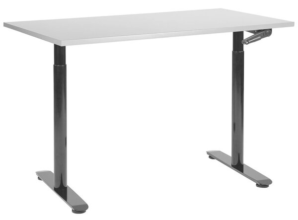 Manuálisan állítható asztal DESTINAS 120 cm 72 cm Szürke/fekete