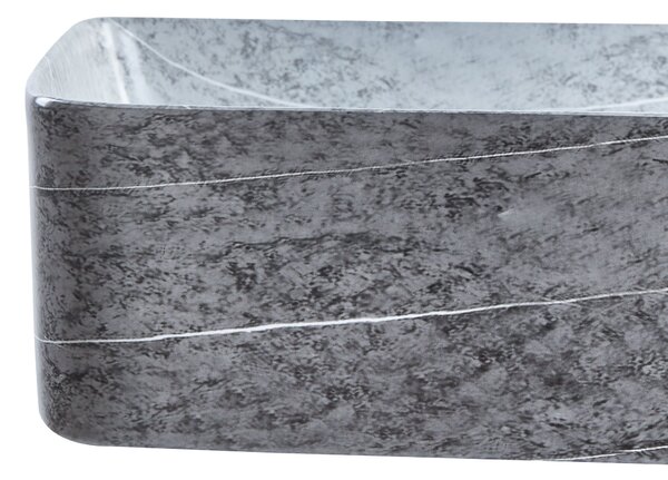 Pultra helyezhető mosdókagyló ARTAJ Szürke betonhatás 61 x 35 cm Kerámia