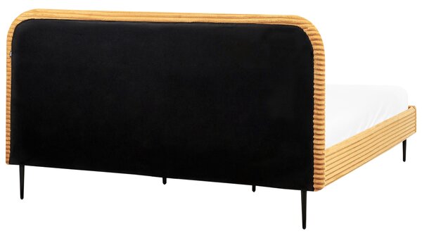 Ágy Kordbársony FLAYAT 180 x 200 cm Narancssárga
