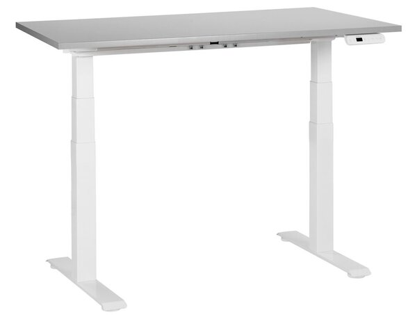 Elektromosan állítható asztal DESTINES Szürke/fehér 120 cm 72 cm
