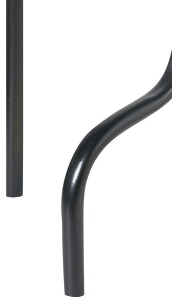 Gyertyatartó PORRTELA Fém 50 cm Fekete