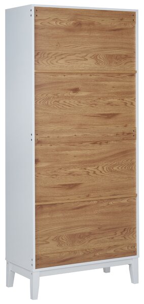 Üveges vitrin RUMSON 80 cm Fehér