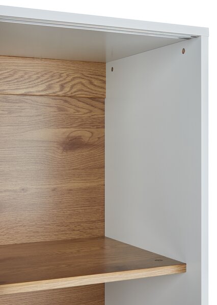 Üveges vitrin RUMSON 80 cm Fehér
