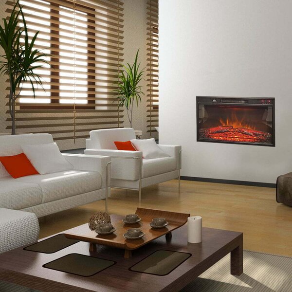 Beépíthető elektromos kandalló ElectricSun, 23 hüvelykes, hanghatással, 3 szín, telefonos alkalmazással, SZ59xM44cm