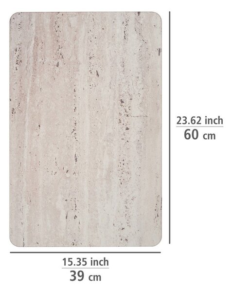 Világosbarna kovaföld fürdőszobai kilépő 39x60 cm Puna – Wenko