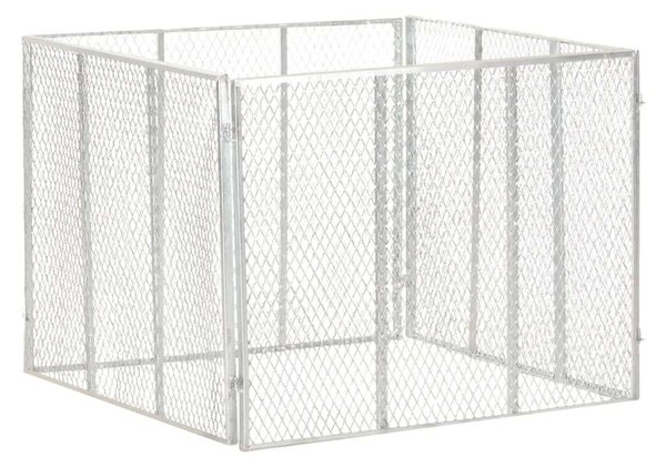 VidaXL Komposztáló - Galvanizált Vas - 100x100x77 cm