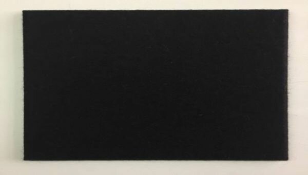 KERMA filc panel fekete-238 25x50cm, gyapjúfilc, nemez falburkolat
