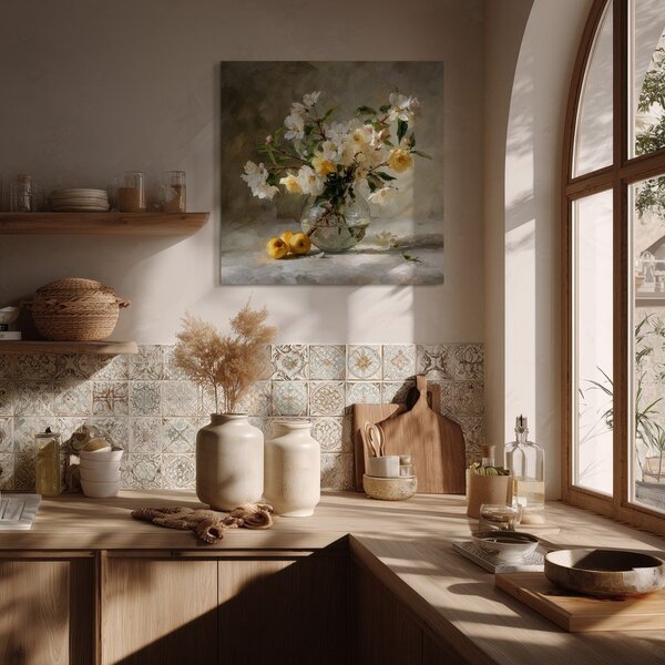 Nyomtatott keretezett kép 70x70 cm Apple Flowers – Styler