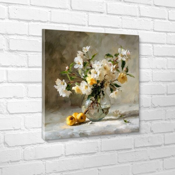 Nyomtatott keretezett kép 70x70 cm Apple Flowers – Styler