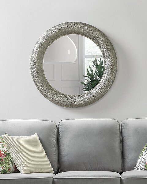 Falitükör CHANNAY 80 cm 80 cm Fém Ezüst