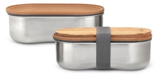 Osztott uzsonnás doboz 2 db-os Bento – Black + Blum