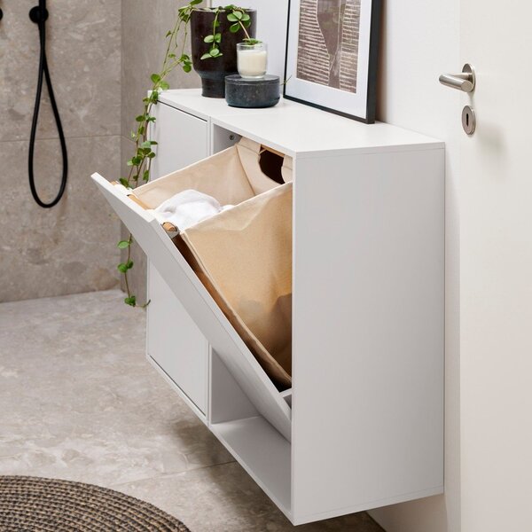 Fehér fali szennyeskosár Laundry Box – ReCollector