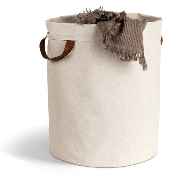 Bézs textil szennyeskosár 69 l Soft Storage – Bigso
