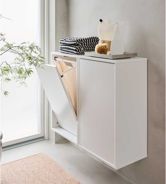 Fehér fali szennyeskosár Laundry Box – ReCollector