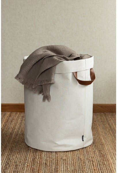 Bézs textil szennyeskosár 69 l Soft Storage – Bigso