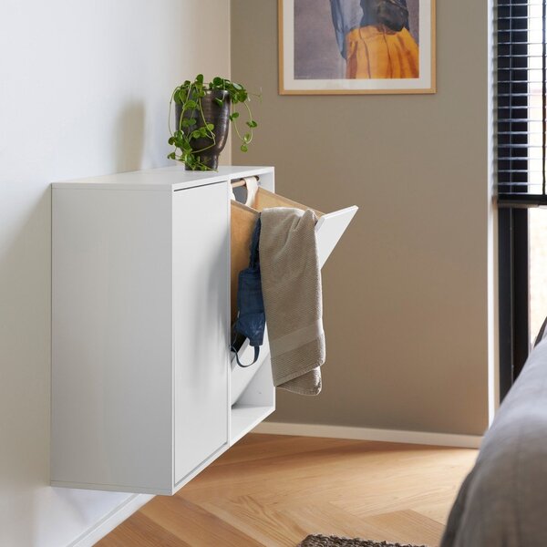 Fehér fali szennyeskosár Laundry Box – ReCollector