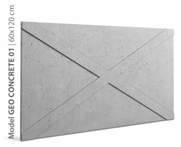 Loft GEO concrete 01 beton modern 3d falpanel