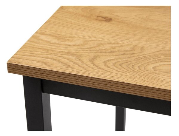 Bárasztal tölgyfa dekorral 60x120 cm Cesura – Unique Furniture