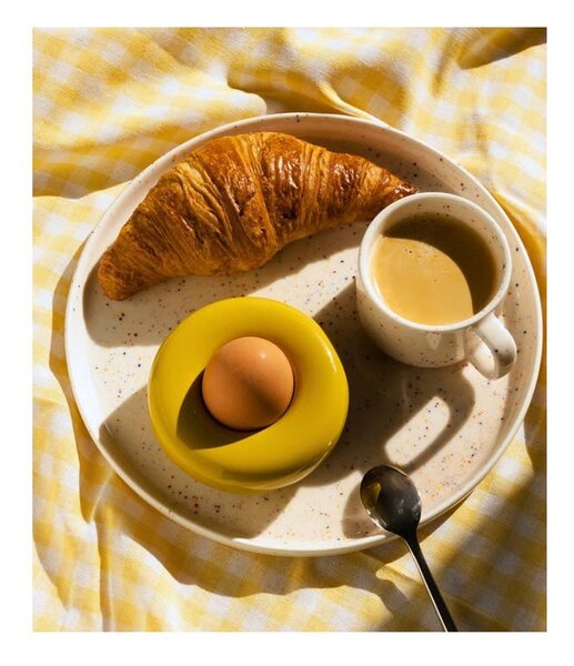 Bézs desszertes porcelán tányér ø 20,5 cm Fika – ONA