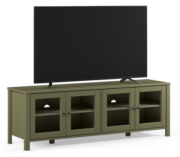 Zöld borovi fenyő TV-állvány 150x50x40 cm Alessandra – Marckeric