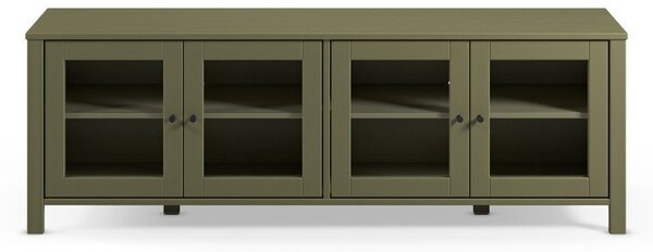 Zöld borovi fenyő TV-állvány 150x50x40 cm Alessandra – Marckeric