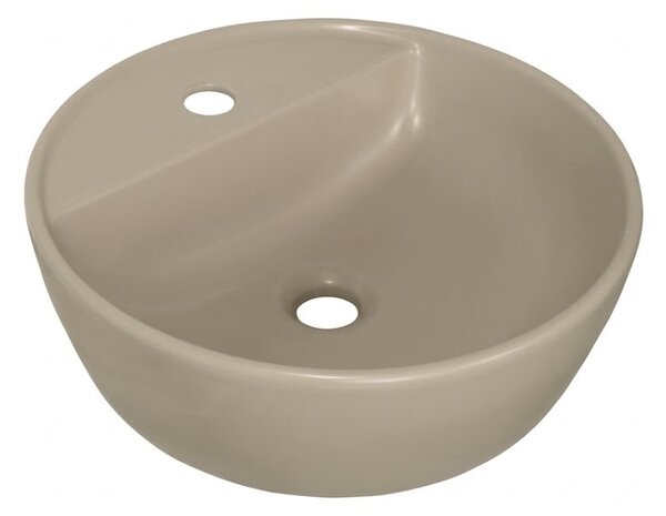 CeraStyle ONE - PULTRA ültethető - Top Counter mosdó - MATT BÉZS - csaplyukas - átm. 42 cm