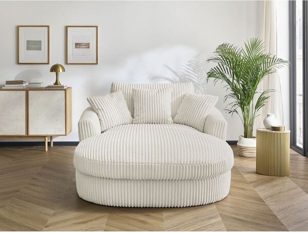 Bézs kordbársony fotel Belem – Bobochic Paris