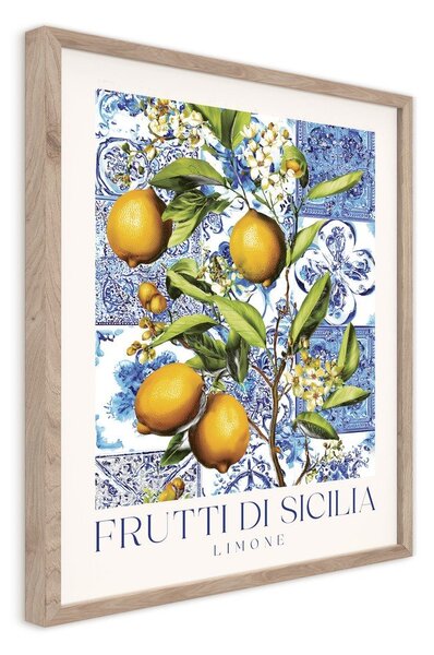 Nyomtatott keretezett kép 40x50 cm Sicilia – Styler