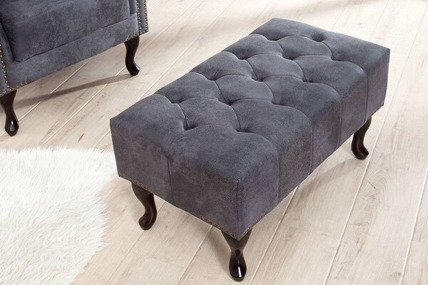 Chesterfield puff szürke - II.osztály