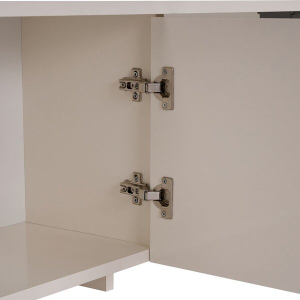 Krémszínű TV-állvány 180x45x32 cm Aurelia – Kalune Design