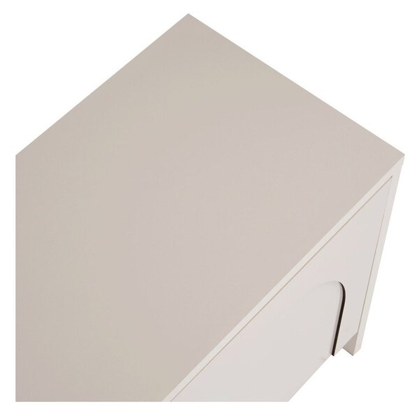 Krémszínű TV-állvány 180x45x32 cm Aurelia – Kalune Design