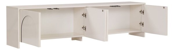 Krémszínű TV-állvány 180x45x32 cm Aurelia – Kalune Design