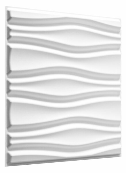 Wallart Flows - Áramlat hullám mintás 3D környezetbarát falpanel, festhető 50x50 cm