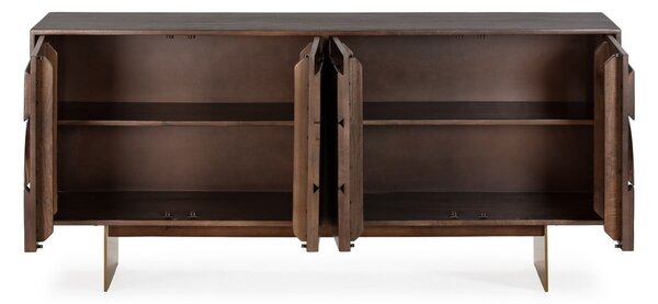 Barna mangófa komód 165x76x40 cm Trisha – MOME