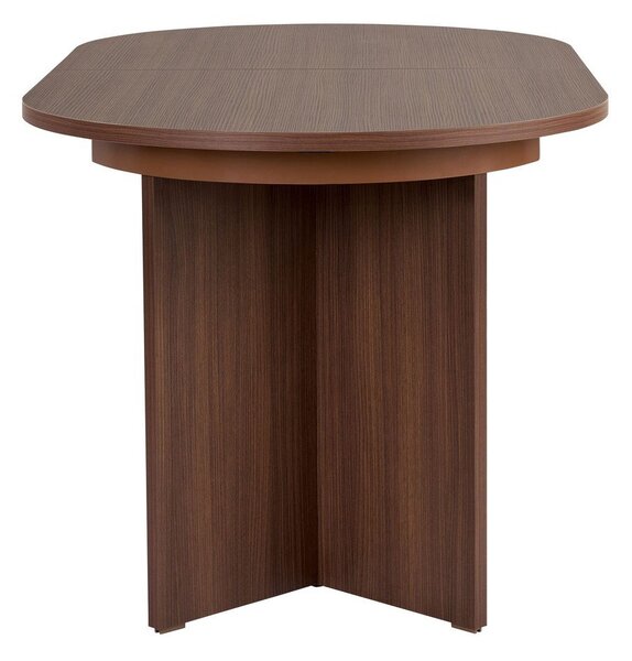 Bővíthető étkezőasztal hosszabbító asztallappal diófa dekorral 90x160 cm Sorell – Kalune Design