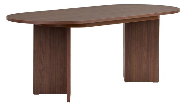 Bővíthető étkezőasztal hosszabbító asztallappal diófa dekorral 90x160 cm Sorell – Kalune Design