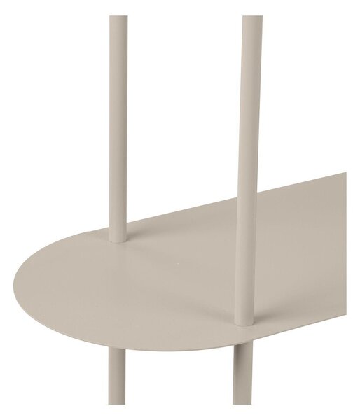 Bézs fém polcos állvány 118x97x31 cm Rieti – House Nordic