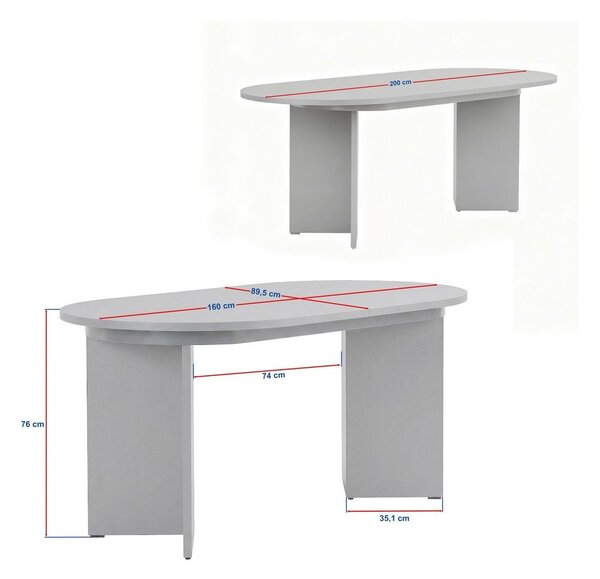 Bővíthető étkezőasztal hosszabbító asztallappal diófa dekorral 90x160 cm Sorell – Kalune Design