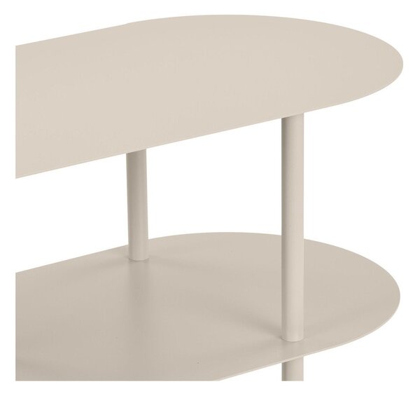 Bézs fém polcos állvány 118x97x31 cm Rieti – House Nordic