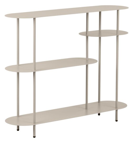 Bézs fém polcos állvány 118x97x31 cm Rieti – House Nordic