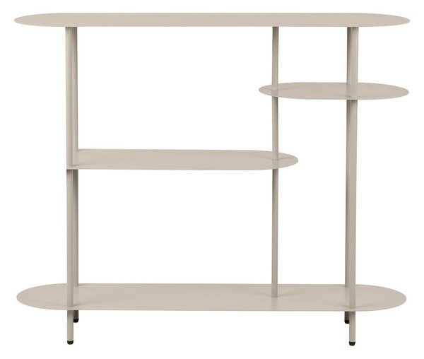 Bézs fém polcos állvány 118x97x31 cm Rieti – House Nordic