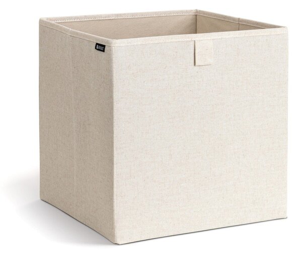 Bézs textil tárolódoboz 32x31,5x31,5 cm Soft Storage Cube – Bigso