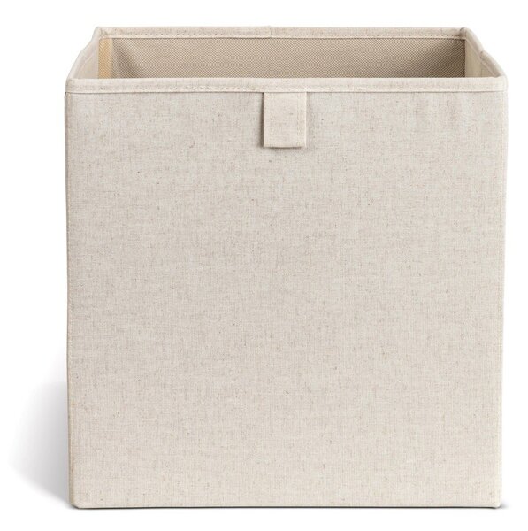 Bézs textil tárolódoboz 32x31,5x31,5 cm Soft Storage Cube – Bigso
