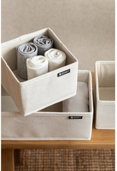 Textil fiókrendszerező készlet 3 db-os Soft Storage – Bigso