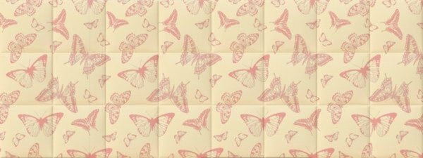 Pillangó mintás design 3d nyomtatott műbőr falvédő (200x75 cm)