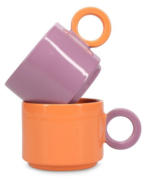 Lila kőedény bögre 280 ml Lou – ONA