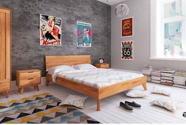 Bükkfa franciaágy 160x200 cm Greg 1 - The Beds